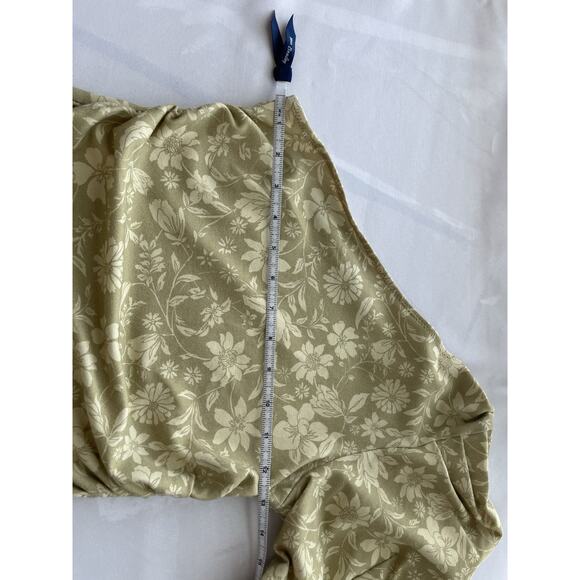 Free People Something Bout You Floral Print Bodysuit In Pale Yellow Tan Size XS - Picture 12 of 14